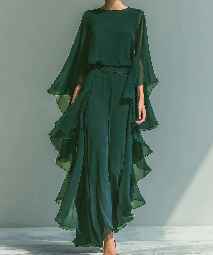 Aurelia | Elegant Flowing Evening Jumpsuit
