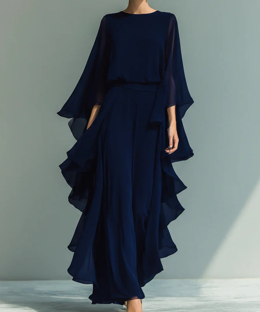Aurelia | Elegant Flowing Evening Jumpsuit
