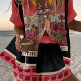 Vivian | Tarot Print Two-Piece Summer Set