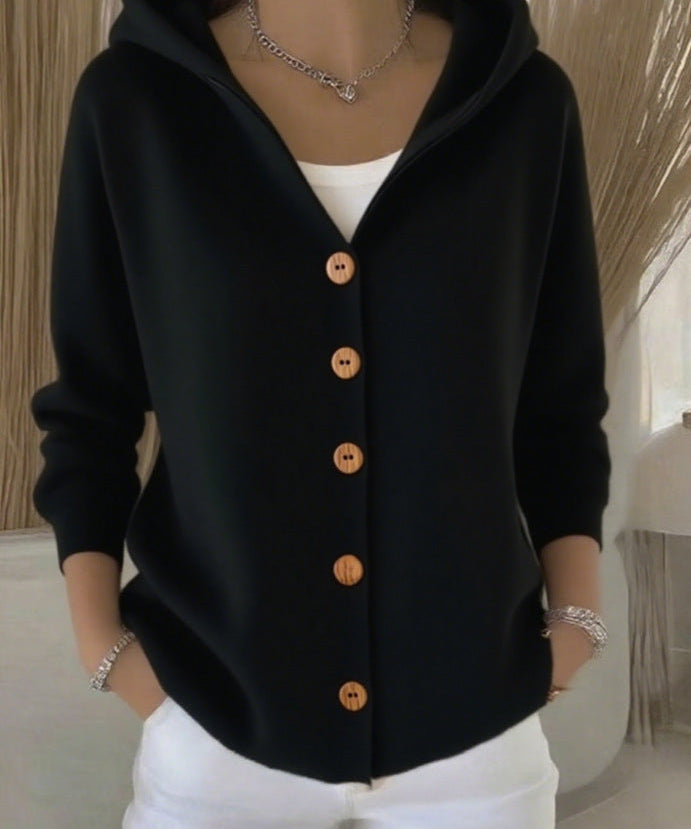 Doris | Hooded Knit Cardigan