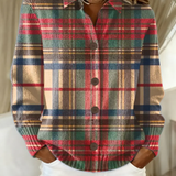 Gloria | Multicolor Plaid Button Cardigan