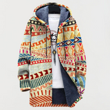 Ulrike | Southwestern-Pattern Hooded Cardigan