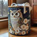 Owls | Hand-Quilted Laundry Basket