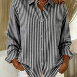 Jacqueline™ | Striped Button-Down Shirt