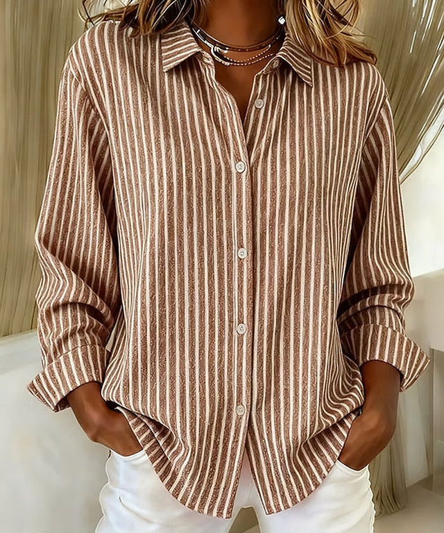 Jacqueline™ | Striped Button-Down Shirt