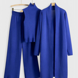 Mahalia Elegant Cut 3-Piece Soft Knit Ensemble