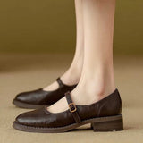 Savannah | Classic Leather Mary Janes