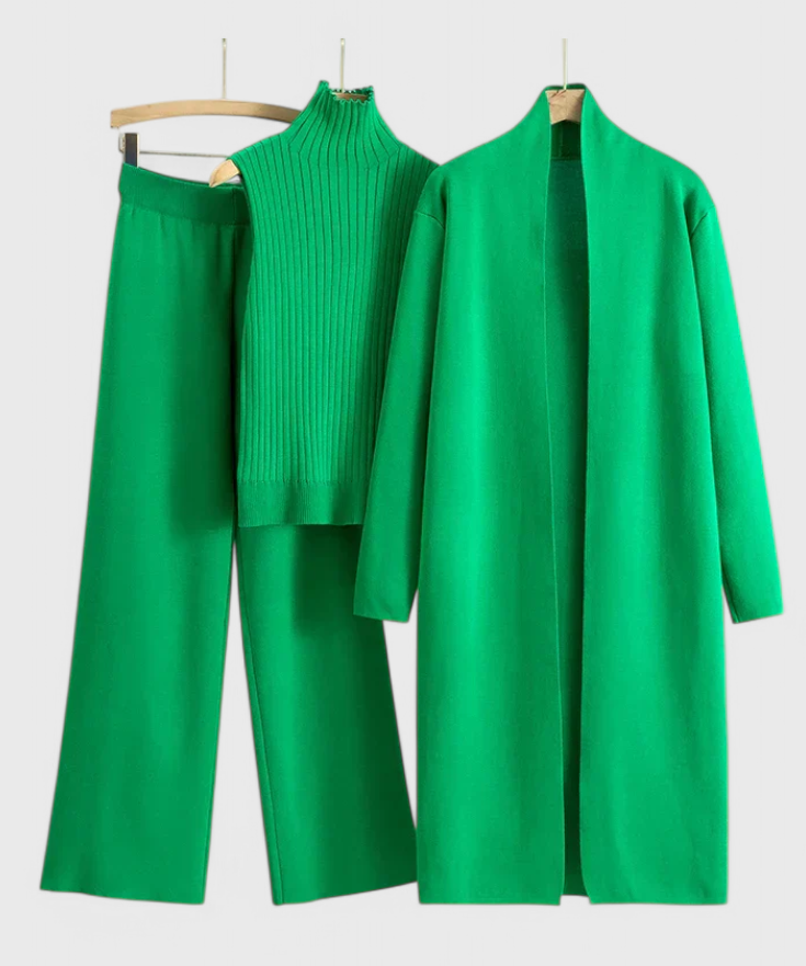 Mahalia 3-Piece Soft Knit Ensemble with Chic Design