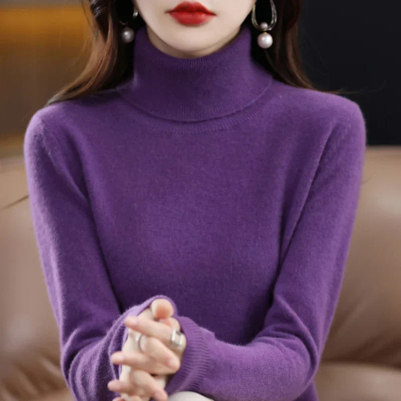 Amara | Cashmere Mock-Neck Sweater