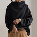 Sylvia | Oversized Mock-Neck Top