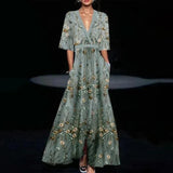 Jamie | Elegant Maxi Dress with Floral Pattern