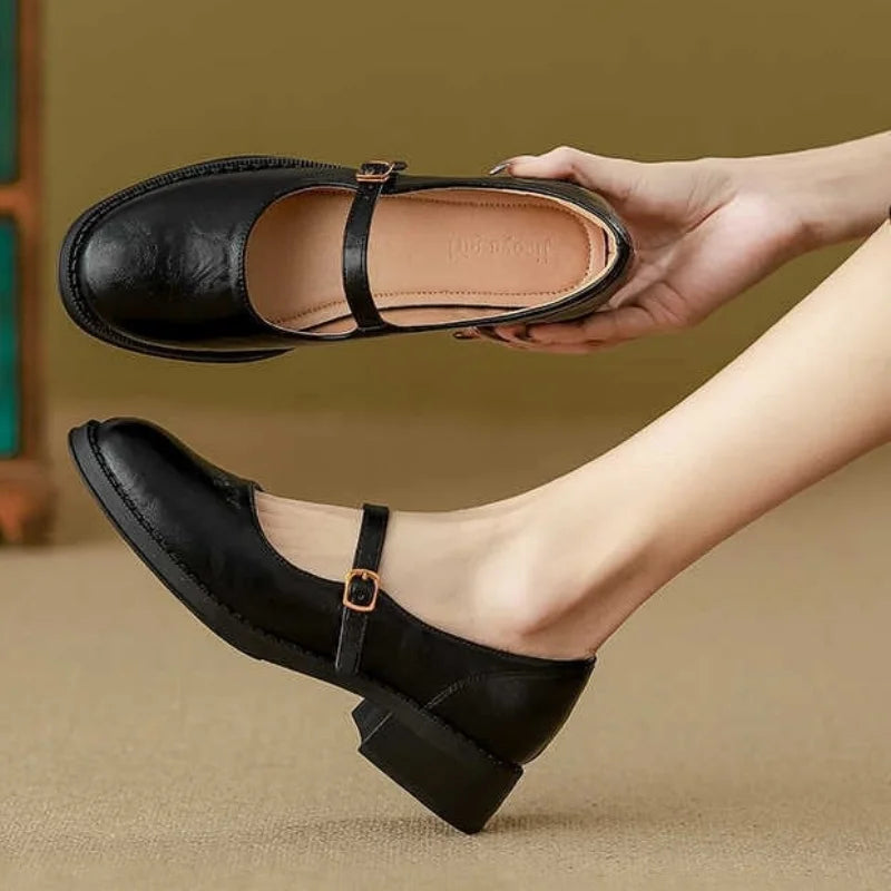 Savannah | Classic Leather Mary Janes