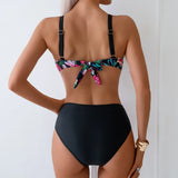 Ava | Midnight Garden Bikini Set