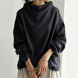 Sylvia | Oversized Mock-Neck Top
