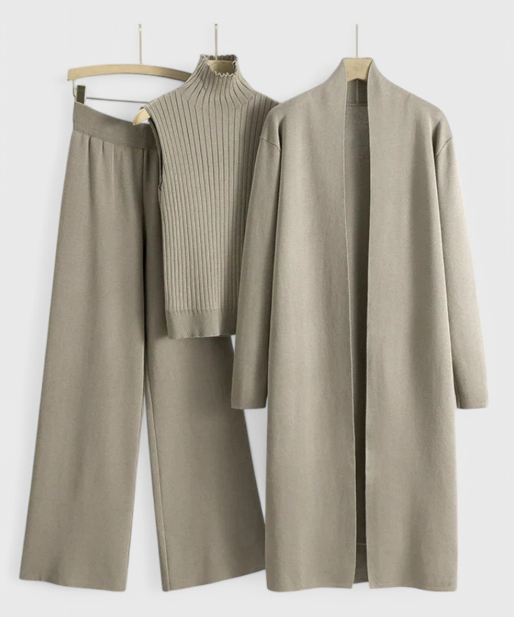 Mahalia 3-Piece Soft Knit Ensemble with Chic Design