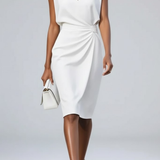 Eloise Draped Midi Dress