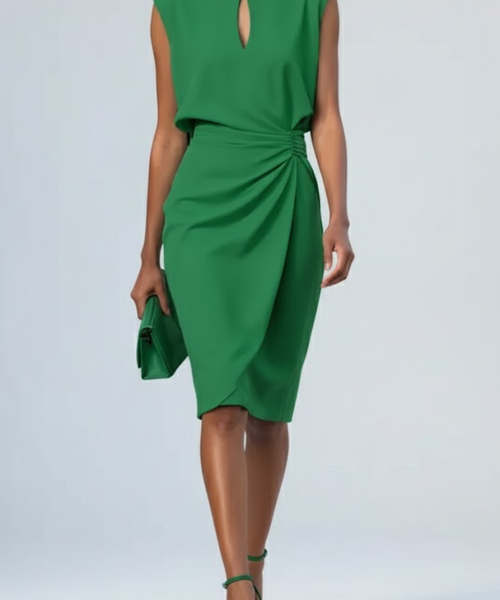 Eloise Draped Midi Dress