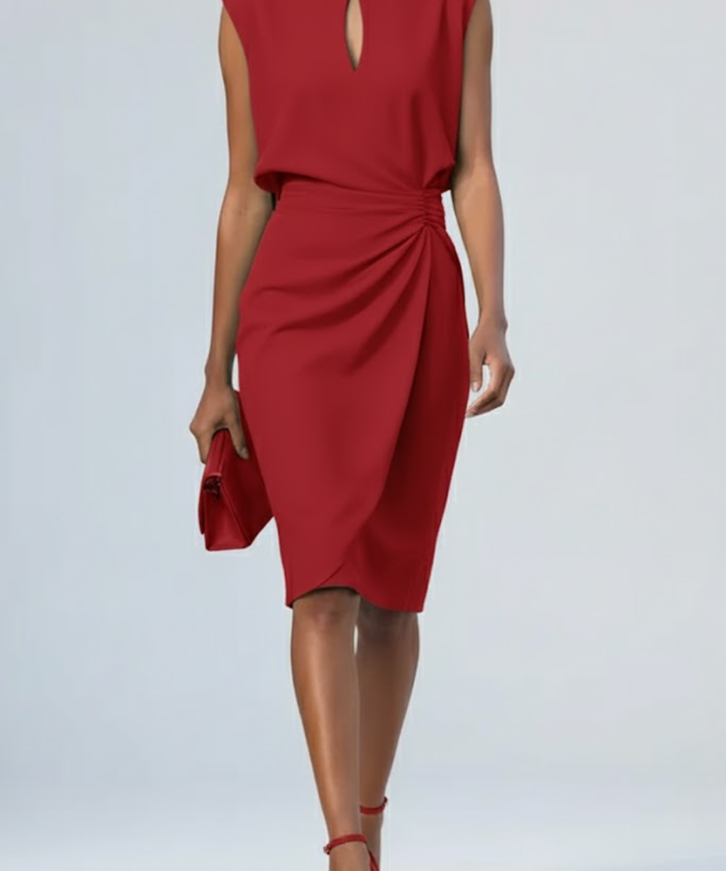 Eloise Draped Midi Dress