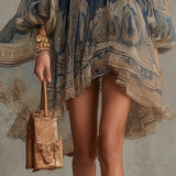 Beatrice - Baroque Chiffon Mini Dress