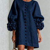 Selena | Floral Button-Down Mini Dress