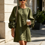 Selena | Floral Button-Down Mini Dress
