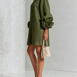 Selena | Floral Button-Down Mini Dress