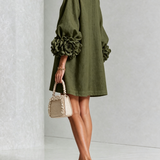 Selena | Floral Button-Down Mini Dress