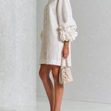 Selena | Floral Button-Down Mini Dress