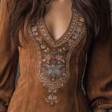 Erizza – Suede-Effect Short Dress