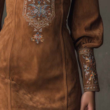 Erizza – Suede-Effect Short Dress