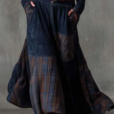 Elisa | Maxi Suede Dress with Belt