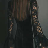 Vanie – Velvet and Lace Mini Dress
