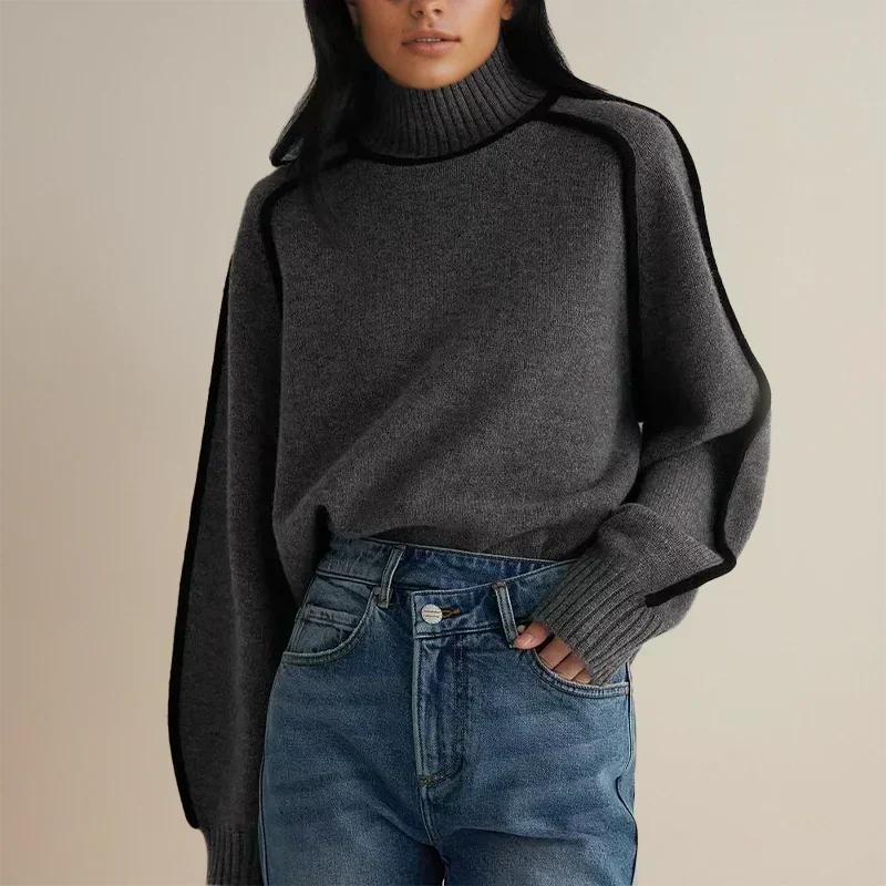 Christel | Cotton-Blend Turtleneck Sweater
