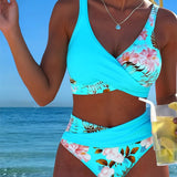Jolina - Floral Wrap Bikini Set