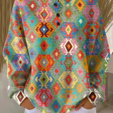 Tilde | Vibrant Checkered Sweater