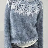 Sieglinde | Nordic-Pattern Cable-Knit Sweater