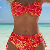 Elina | Abstract Print Thin Straps Bikini