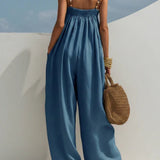 Maggie | Wide-Leg Denim Jumpsuit