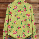 Constance | Floral Zip Cardigan