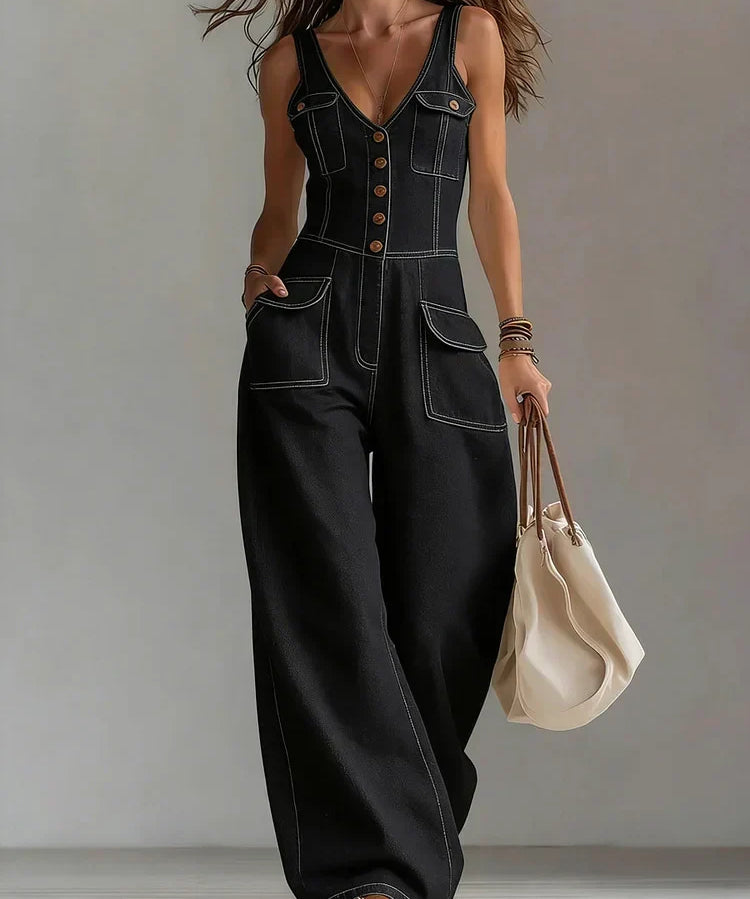 Sylvia | Casual Denim Overalls