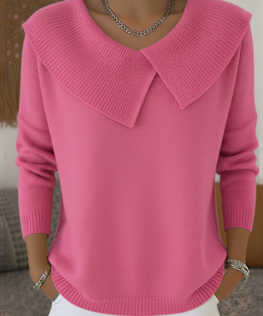 Sunnora™ | Sweater with Collar