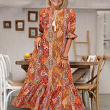 Gene | Boho Grace Midi Dress