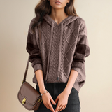 Emily | Cable-Knit Hooded Sweater