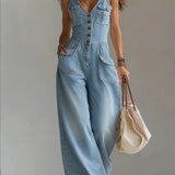Sylvia | Casual Denim Overalls