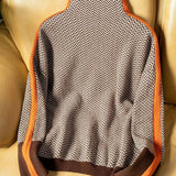 Cordula | Herringbone Turtleneck Sweater