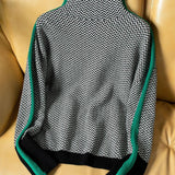 Cordula | Herringbone Turtleneck Sweater