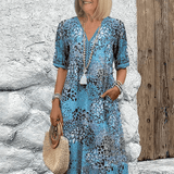 Skyler | Ocean Breeze Summer Midi Dress