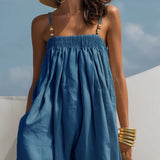 Maggie | Wide-Leg Denim Jumpsuit