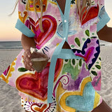 Joanne | Painted Hearts Two-Piece Summer Set