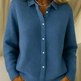 Camille™ | Textured Button-Up Cardigan